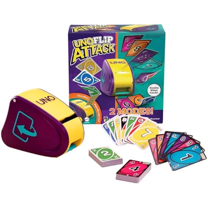 rayihni UNO FLIP ATTACK CARD GAME FOR KIDS, ADULTS & FAMILY - COMBINES FLIP AND ATTACK IN ONE GREAT GAME - Image 1